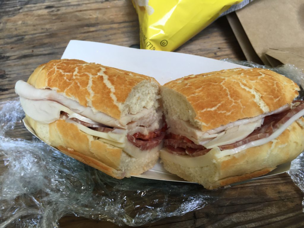 Turkey & Salami Sandwich on Dutch Crunch from Compagno's in Monterey 