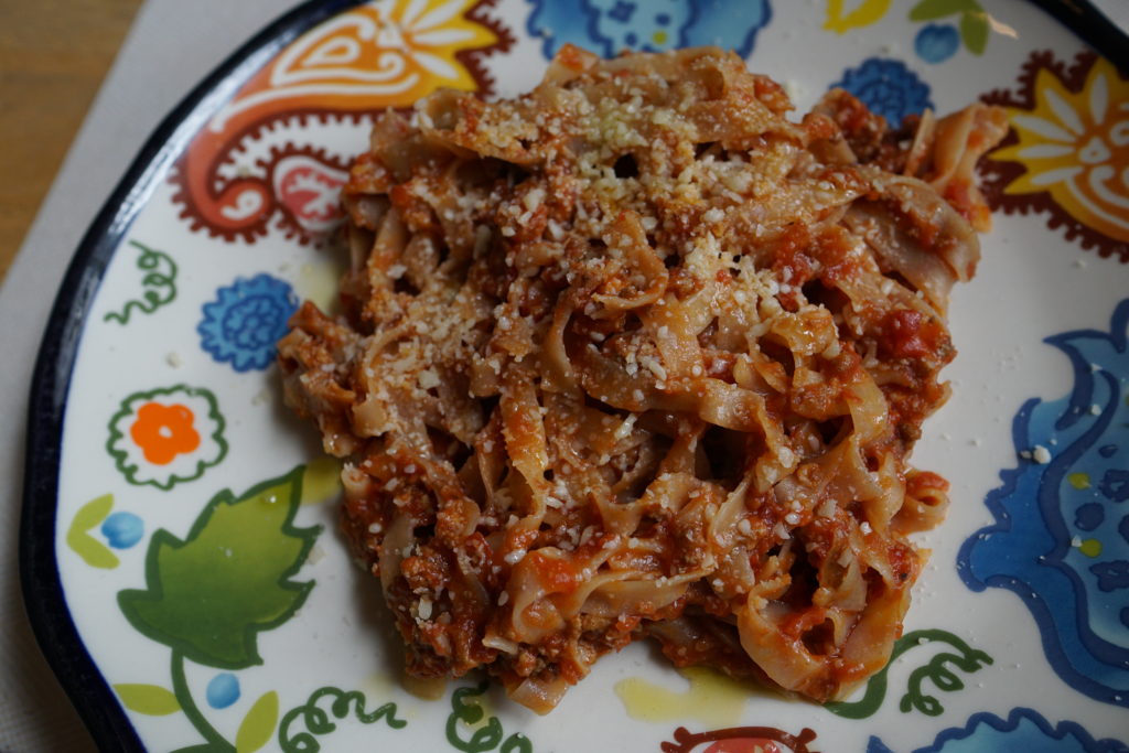 Tagliatelle alla Bolognese at Paciarino, Portland, Maine